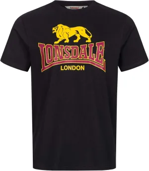 Lonsdale Men's T-Shirt Classic Logo Lion 100% Cotton Regular Fit