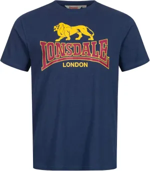 Lonsdale Men's T-Shirt Classic Logo Lion 100% Cotton Regular Fit