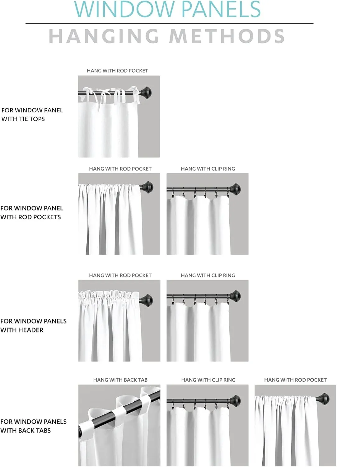 Lush Decor Linen Button Farmhouse Valance, 52" W x 18" L, Linen - Rustic Kitchen Valance With Coconut Husk Button Detail