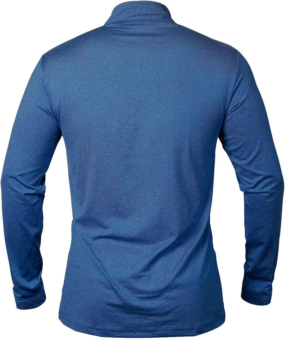 MANSDOUR Men's Quick-Dry Active Sports Shirts Quarter Zip Long Sleeve Running Pullover Tops Outdoor Sweatshirt