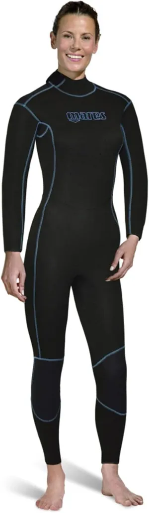 MARES Women's M-Flex 2.5mm Scuba Diving Neoprene One Piece Full Wetsuit for Temperate Water