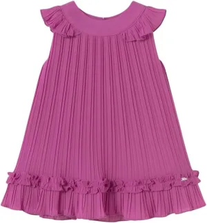 Mayoral Pleated Dress for Baby-Girls Orchid