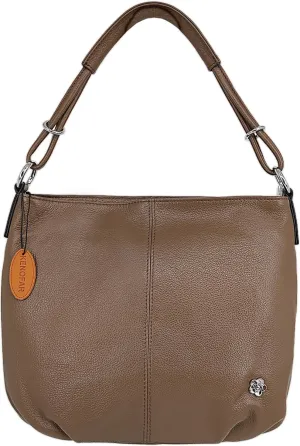 Medium Genuine Leather Tote Bag for Women, Casual Leather Armpit and Hobo Large Capacity Shoulder Bag