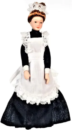 Melody Jane Dollhouse Victorian Parlour Maid Woman Lady Servant Miniature Porcelain People