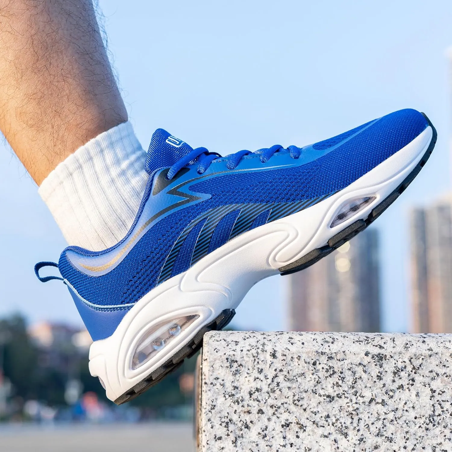 Mens Air Running Shoes Tennis Athletic Sneakers Lightweight Breathable Non Slip Walking Jogging Workout Gym Sports Footwear US 7-13