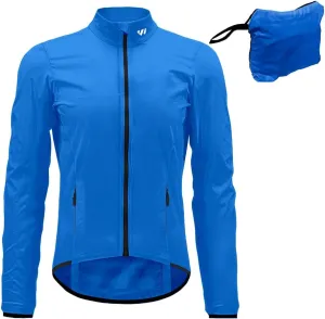 Mens Cycling Jacket,Windbreaker Lightweight Packable Rain Jacket with Pockets and Reflective Strips Raincoat