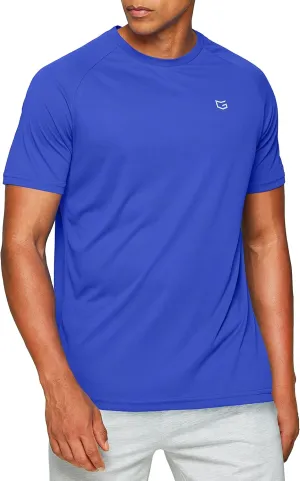 Men's Dry Fit Short Sleeve T-Shirt Crewneck Lightweight Tee Shirts for Men Workout Athletic Casual