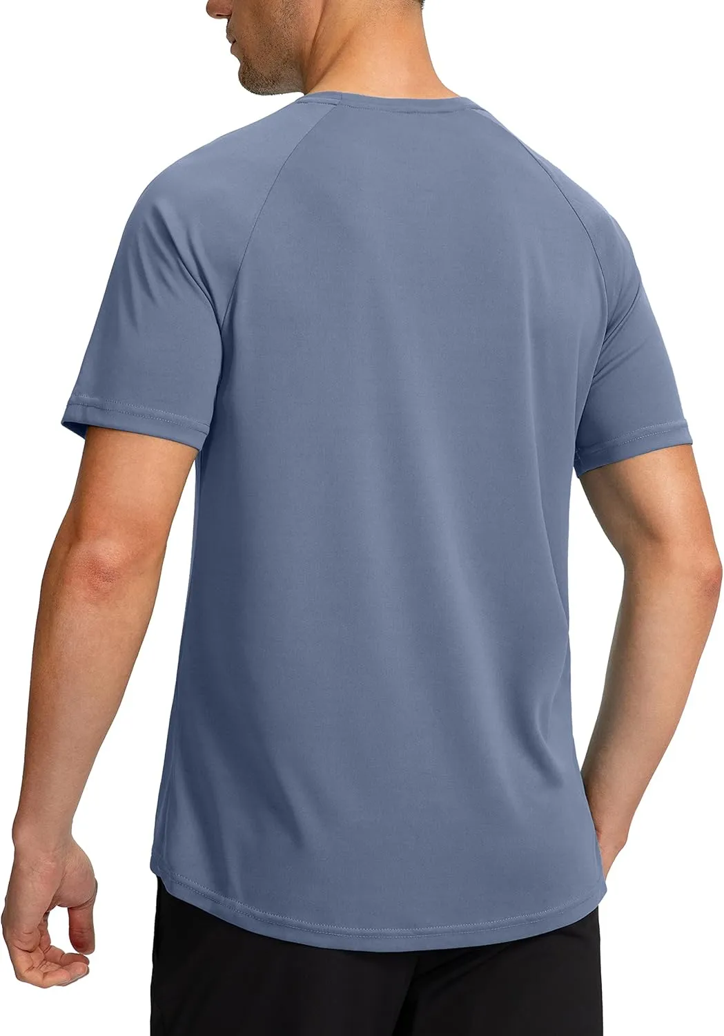 Men's Dry Fit Short Sleeve T-Shirt Crewneck Lightweight Tee Shirts for Men Workout Athletic Casual
