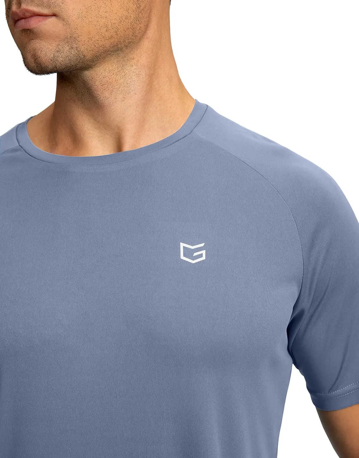 Men's Dry Fit Short Sleeve T-Shirt Crewneck Lightweight Tee Shirts for Men Workout Athletic Casual