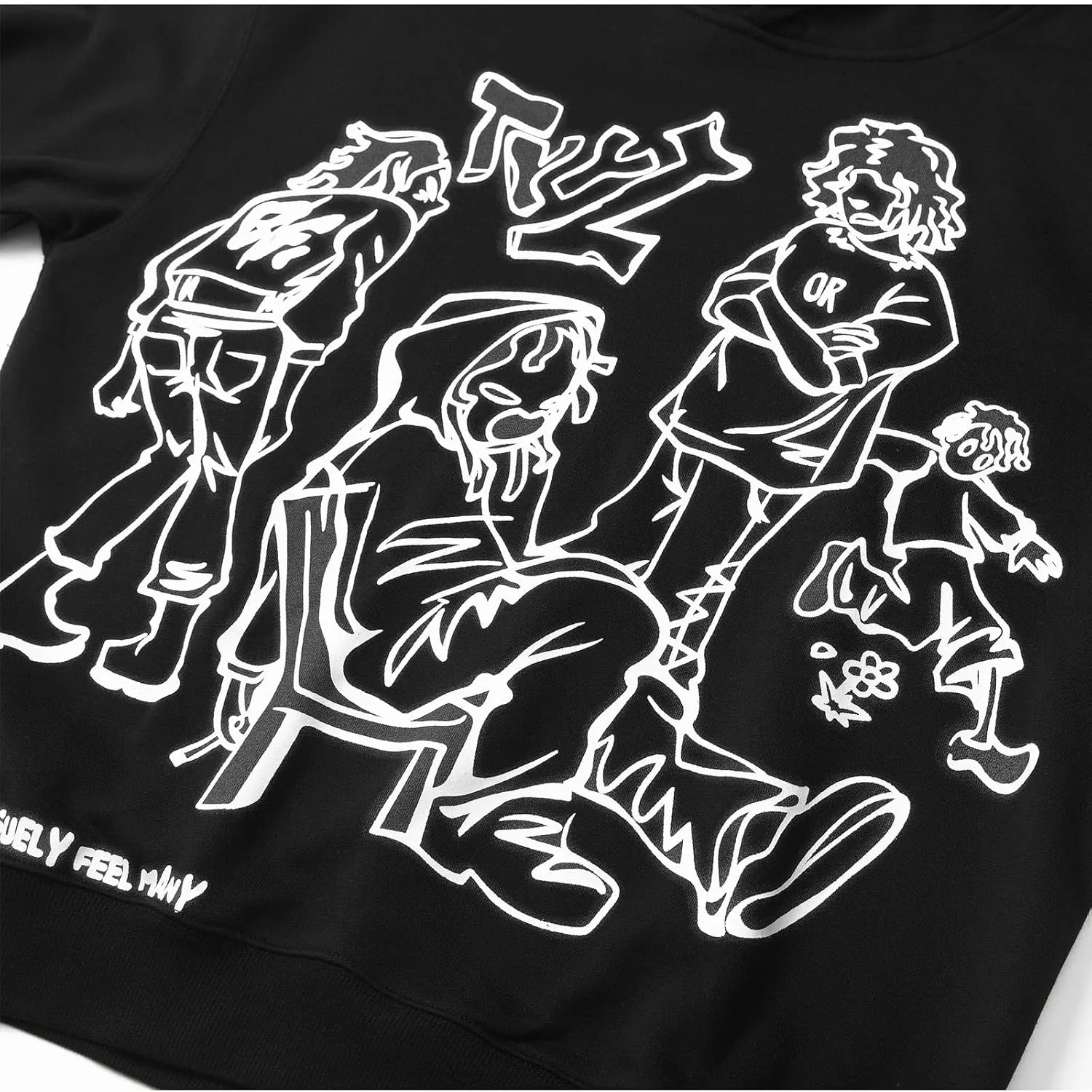 Men's Oversized Hoodie Pullover Unisex Graphic Sweatshirts Hoodies Casual Tunic Anime Streetwear Aesthetic Top