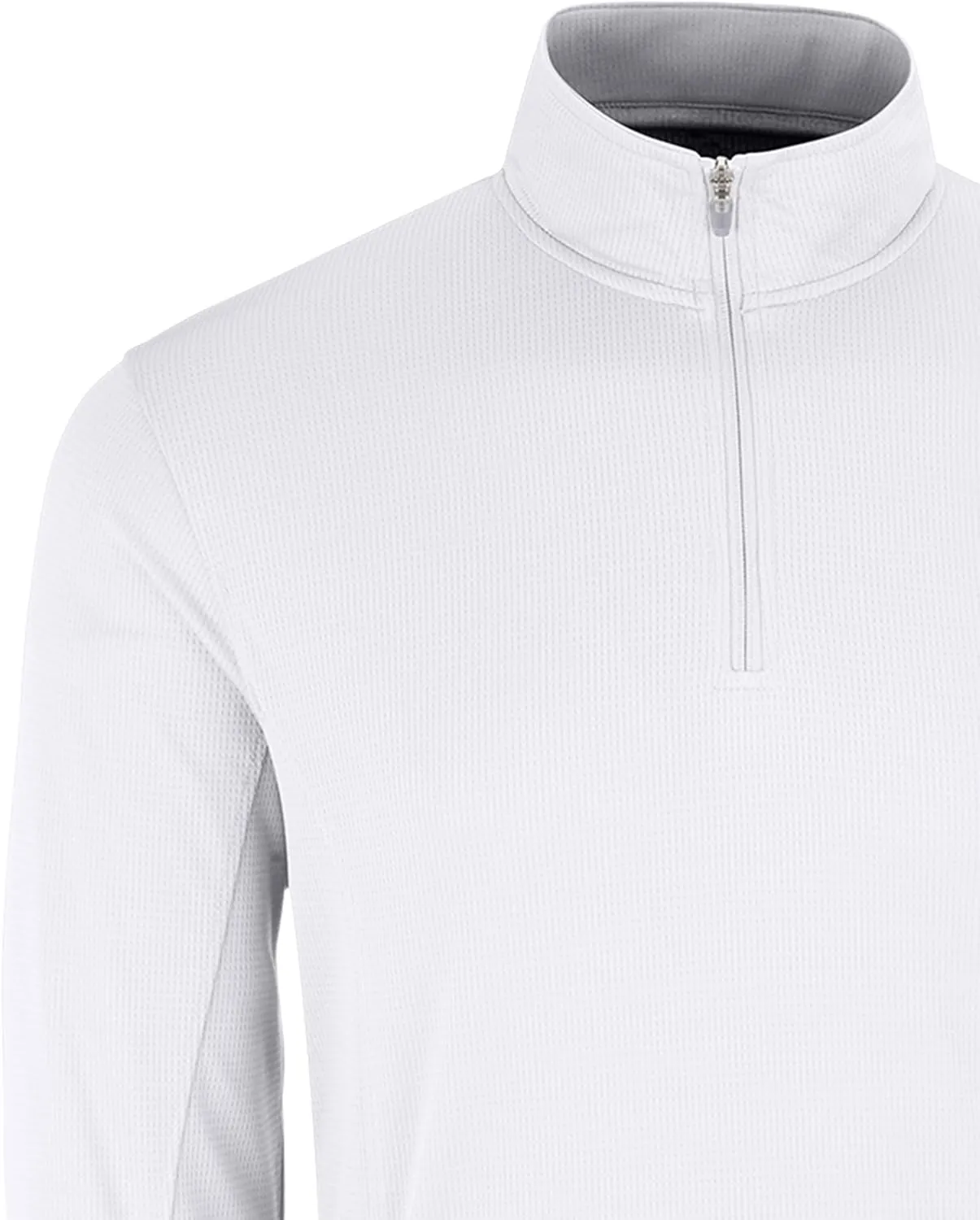 Men's Standard Collegiate Micro Mesh Performance Black 1/4 Zip Pullover