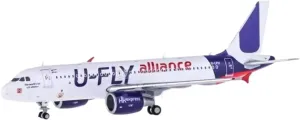Metal Aircraft Model Diecast Scale 1:400 for Hong Kong Express A320 Alliance Alloy Aircraft Model Metal Airplane Decoration Aviation Enthusiasts