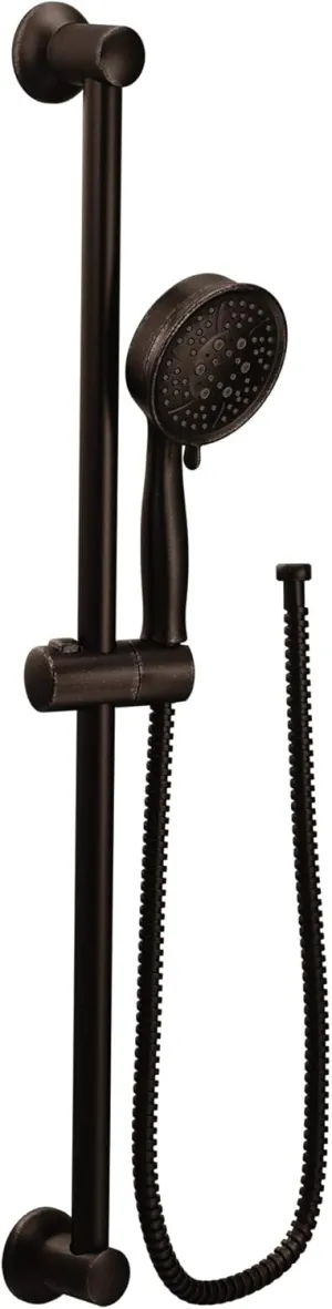 Moen Oil Rubbed Bronze Eco-Performance Handheld Showerhead with 69-Inch-Long Hose Featuring 30-Inch Slide Bar, 3667EPORB