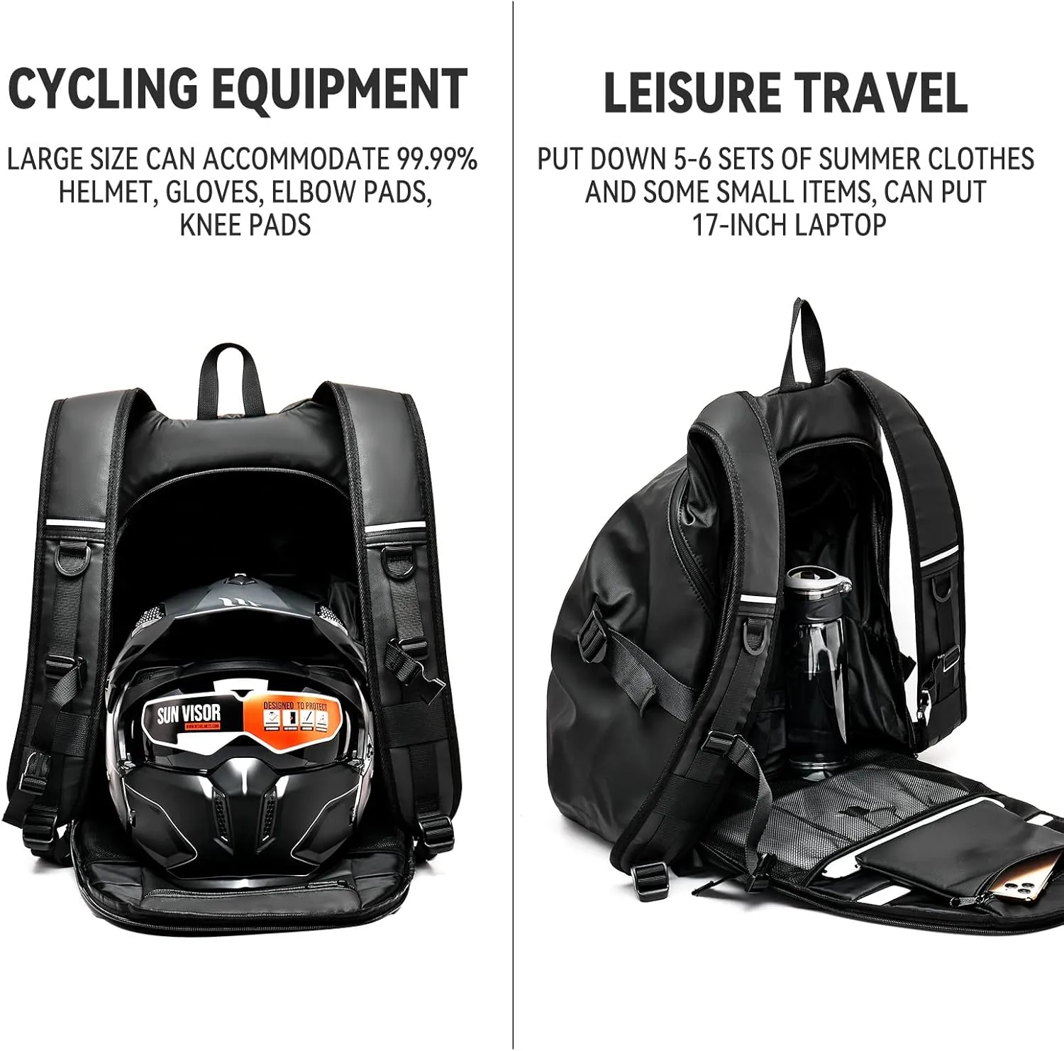 Motorcycle Backpack,Waterproof Helmet Backpack for Men,Motorcycle Accessories,Travel Backpack