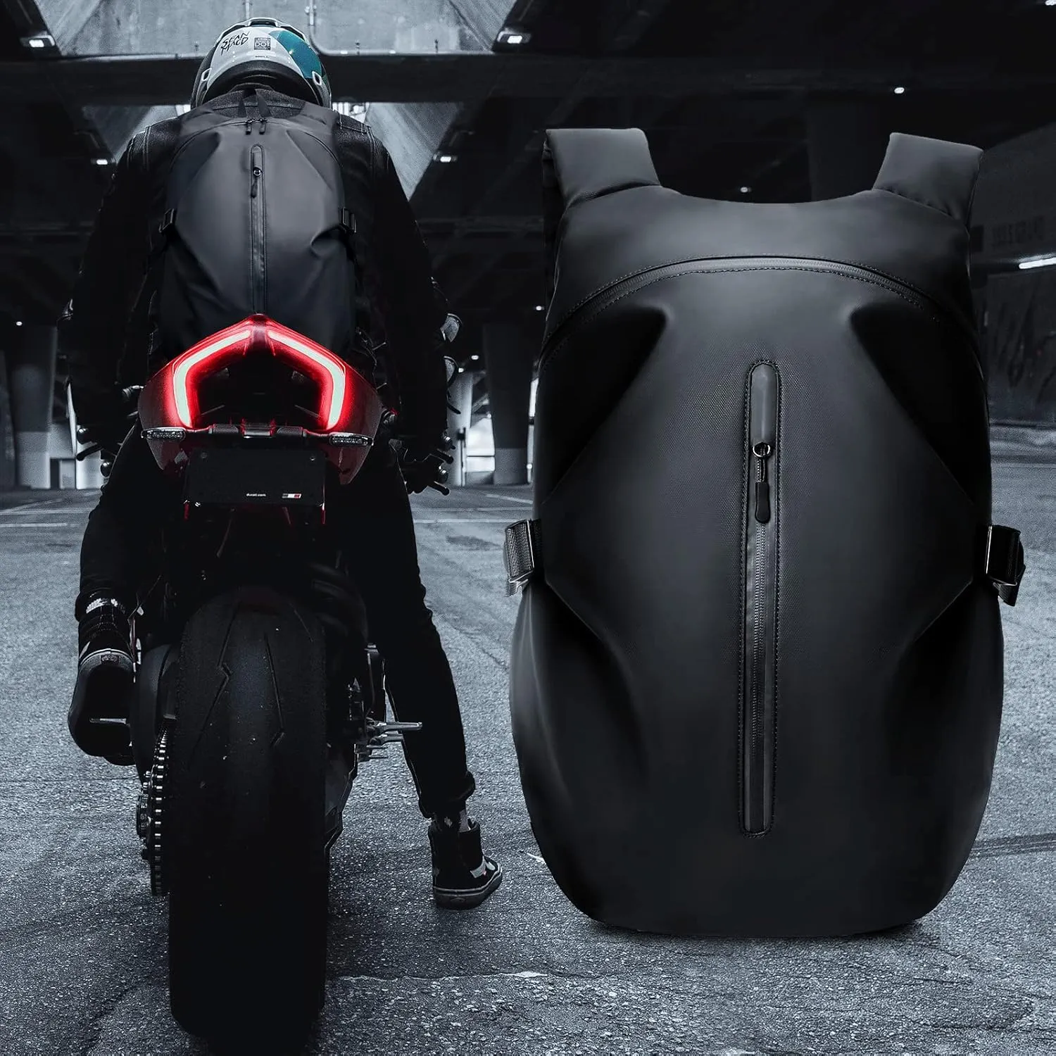 Motorcycle Backpack,Waterproof Helmet Backpack for Men,Motorcycle Accessories,Travel Backpack