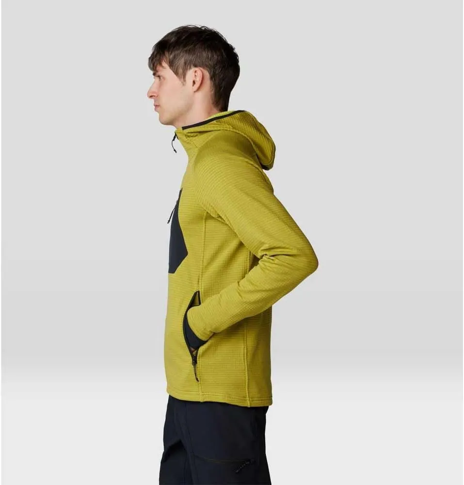 Mountain Hardwear Men's Polartec Power Grid Full Zip Hoody