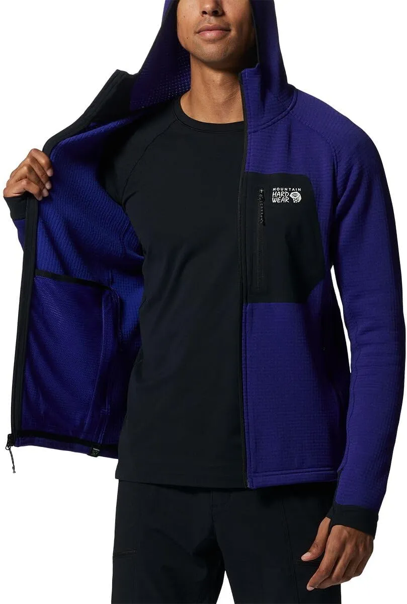 Mountain Hardwear Men's Polartec Power Grid Full Zip Hoody