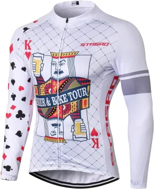 MR Strgao Men's Cycling Winter Thermal Jacket Windproof Long Sleeves Bike Jersey Bicycle Coat