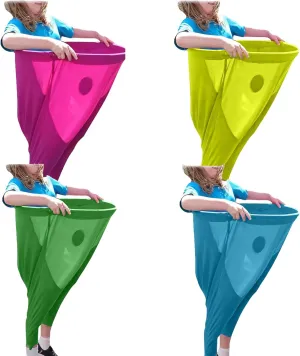 MRGIINRI Granny Pants Yard Game Sets, 2Pcs Freaky Party Games Trousers with 4 Bouncy Balls, Granny Pants Outdoor Game, Yard Games Field Family Reunion Giant Outdoor Games Sets for Adults(Green 1PC)