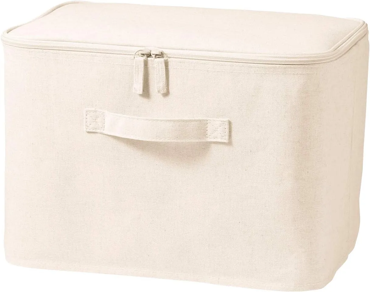 MUJI B6A7021 Linen Storage Bag, ys/m, Beige
