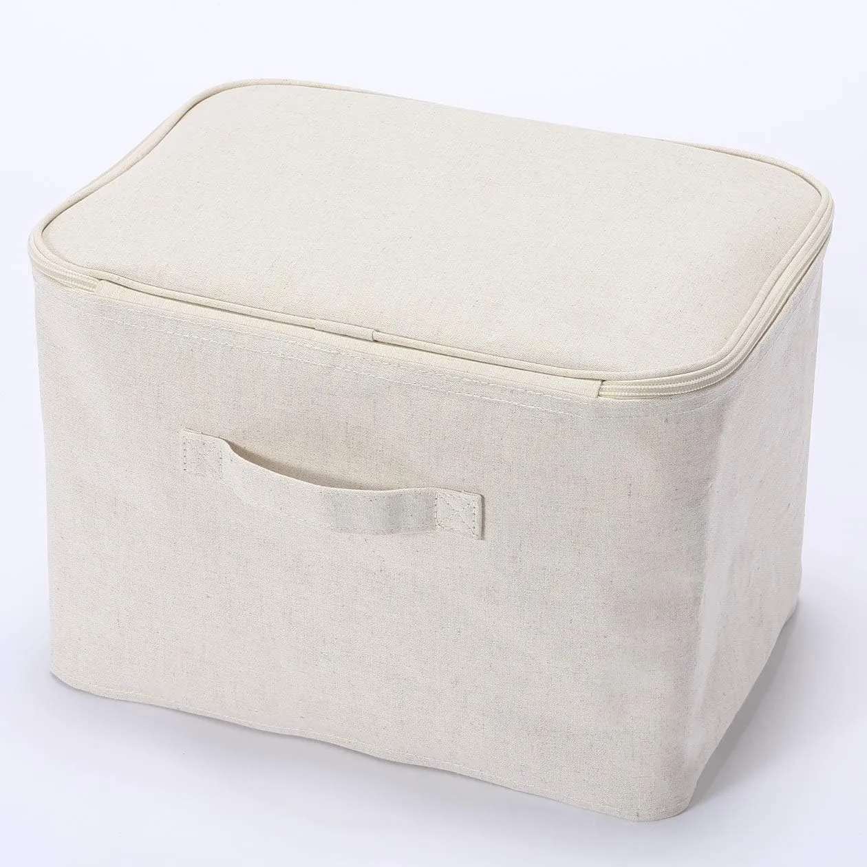 MUJI B6A7021 Linen Storage Bag, ys/m, Beige