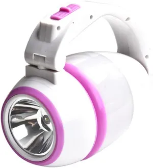 Multifunctional LED Camping Light USB Rechargeable Flashlight Rotatable & Adjustable Desk Night Light Folding Emergency Lantern for Outdoor Camping Hiking Fishing (Pink)