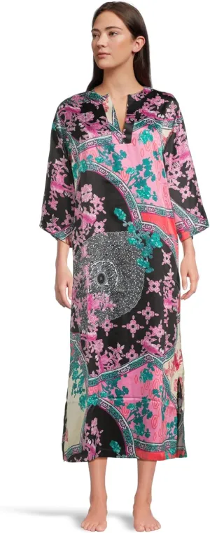 N Natori womens Brocade Caftan Length 52"