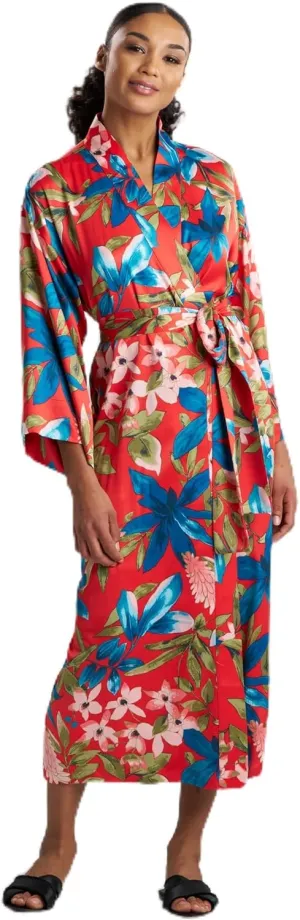 N Natori Women's Tropical Breeze-Satin Wrap Length 38"