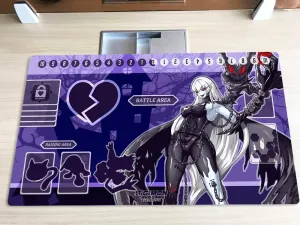 New Mlikemat Playmat Digimon DTCG Mat Lady Devimon Anime TCG CCG OCG Trading Card Game Mat with Zones   Free Bag (ZD002-150-SM)
