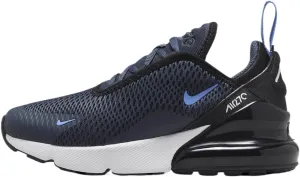 Nike Air Max 270 Little Kids' Shoe (AO2372-408, Thunder Blue/Black/White/Royal Pulse) Size 1