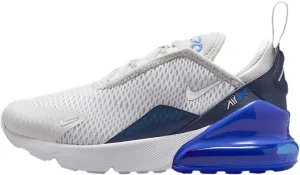 Nike Air Max 270 Little Kids' Shoes (AO2372-041, Vast Grey/Hyper Royal/Thunder Blue/White)
