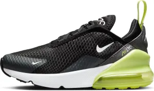 Nike Air Max 270 Little Kids' Shoes (AO2372-704, Light Lemon Twist/Black/Anthracite/White)
