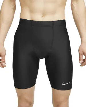 Nike Dri-FIT Fast Men's 1/2 Length Running Tights (X-Large, Black)