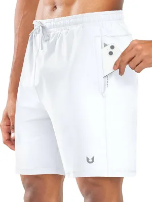 NORTHYARD Men's 7" Gym Shorts Knit Athletic Tennis Shorts for Men with Zipper Pockets for Workout Athletic Training