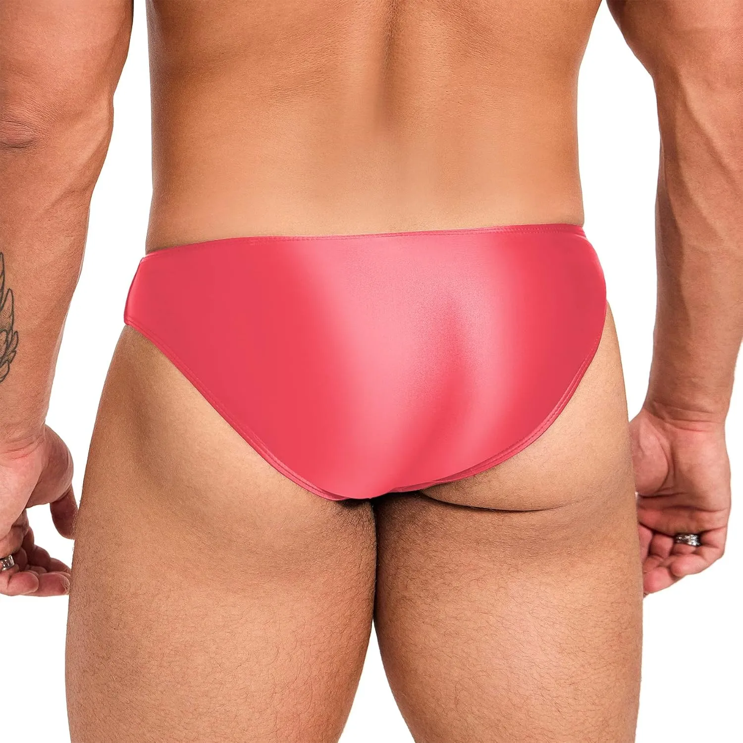 Oceanus Range of Spandex Color-Blocked Ultra-Low-Rise Swim Briefs(522)