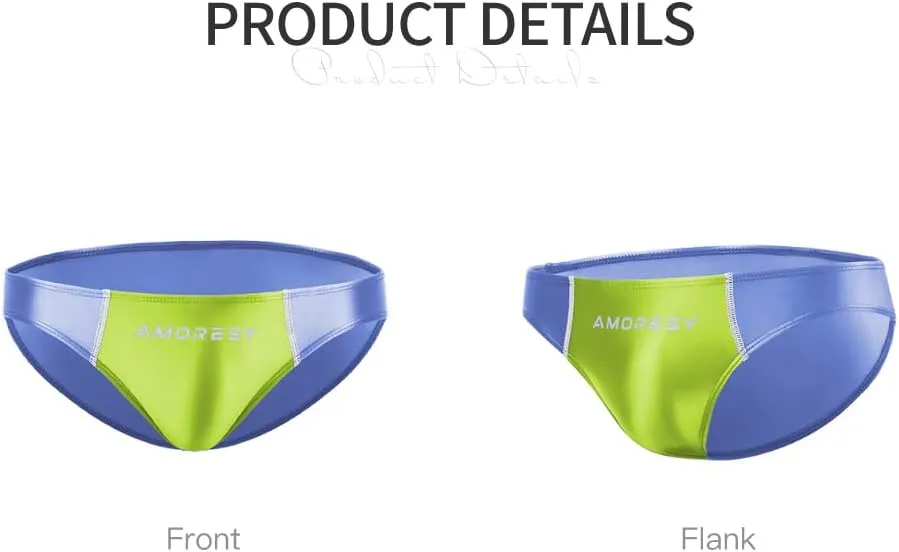 Oceanus Range of Spandex Color-Blocked Ultra-Low-Rise Swim Briefs(522)