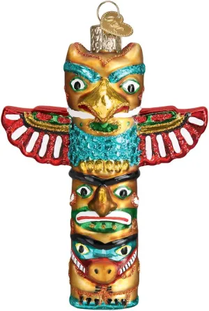 Old World Christmas Totem Pole Ornament, Multi