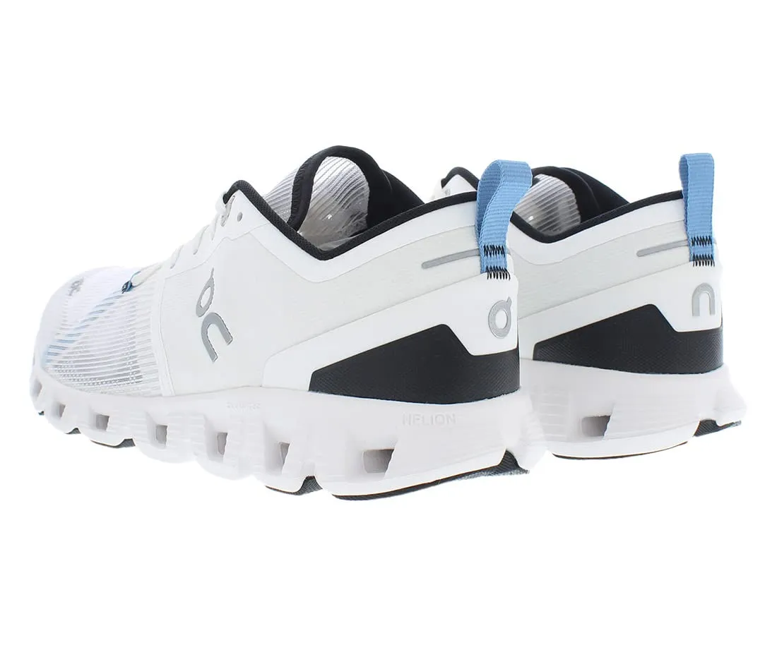 On Men's Cloud X 3 Shift Sneakers, White/Black, 8.5 Medium US