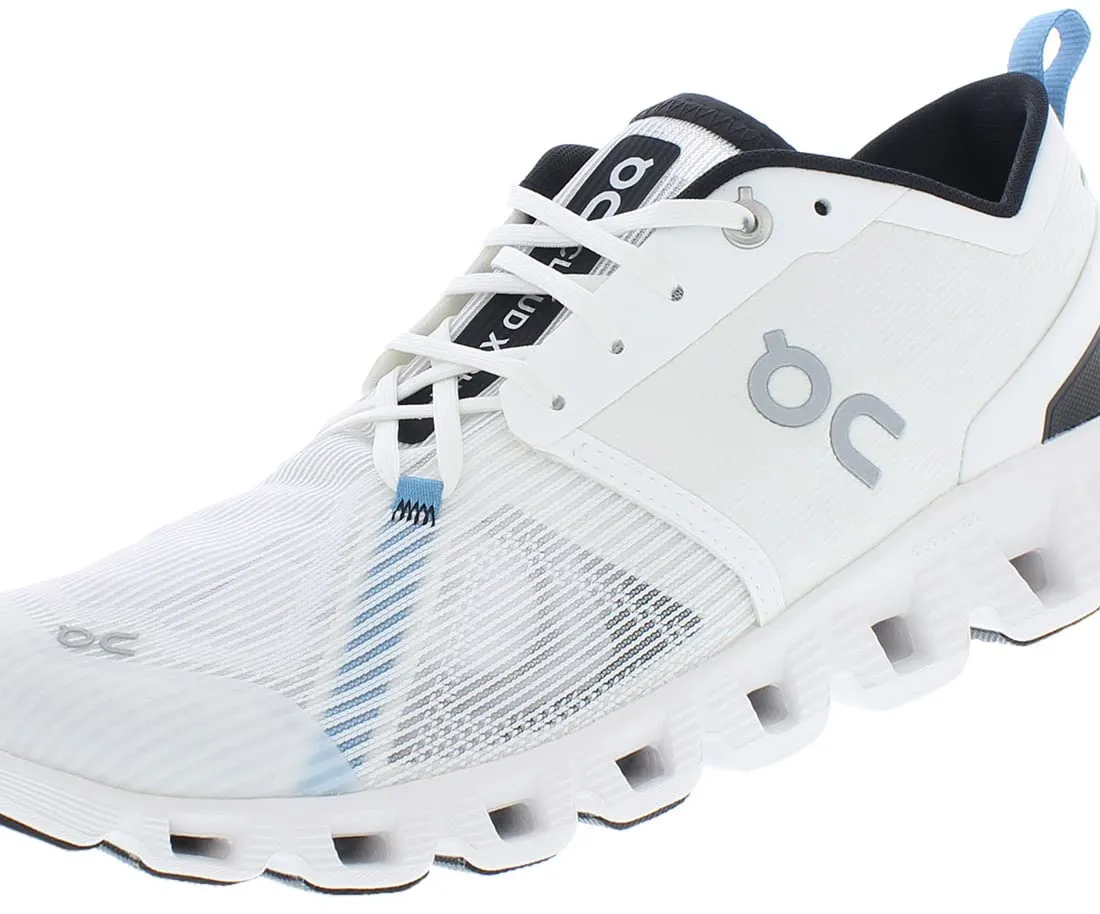 On Men's Cloud X 3 Shift Sneakers, White/Black, 8.5 Medium US
