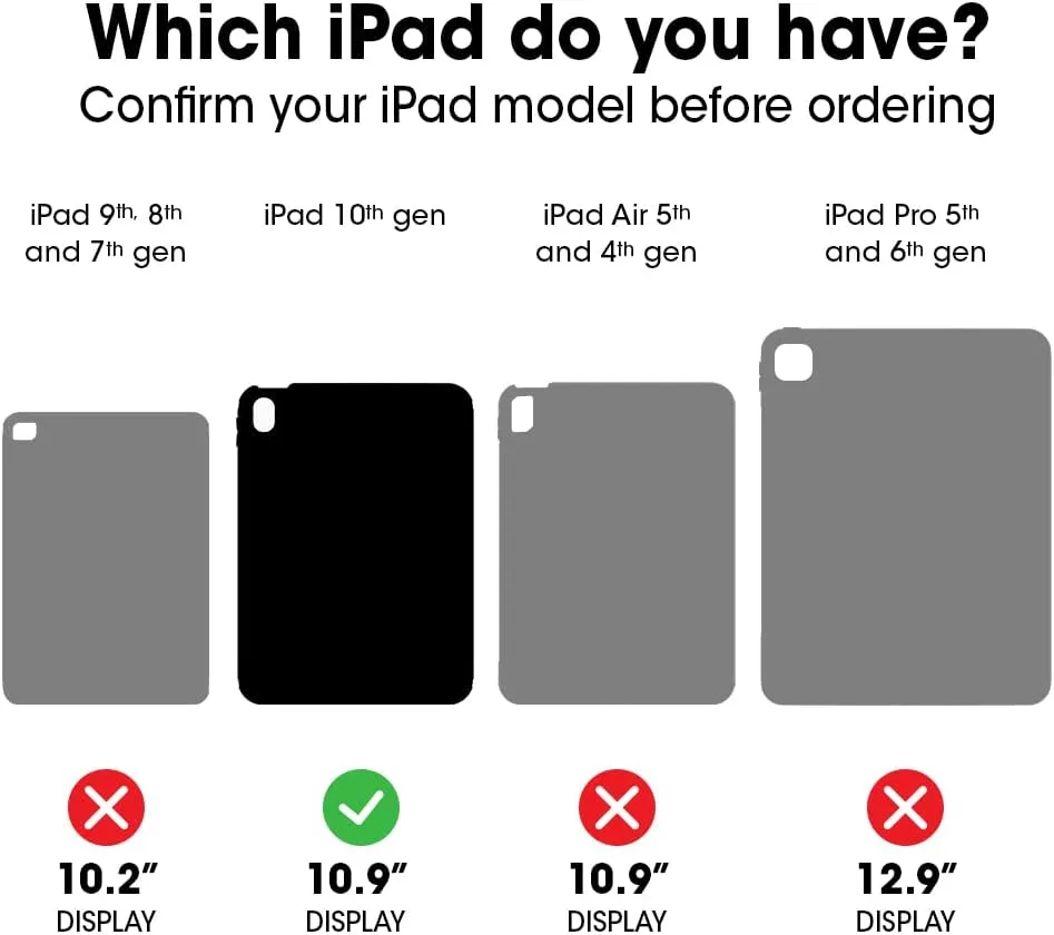 OtterBox Defender Series Case for iPad (A16) & iPad 10th Gen - Black, Rugged, Durable, Multi-Layer Protection