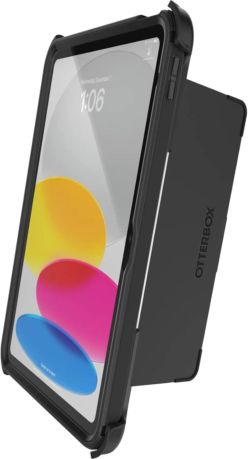 OtterBox Defender Series Case for iPad (A16) & iPad 10th Gen - Black, Rugged, Durable, Multi-Layer Protection