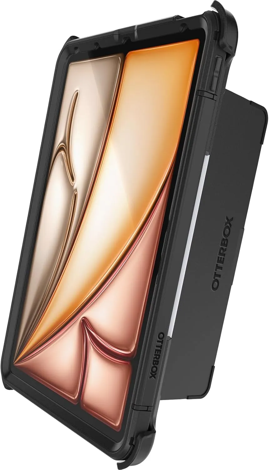 OtterBox Defender Series Case for iPad Air 11-inch (M3) & (M2) - Black, Rugged, Durable, Multi-Layer Protection