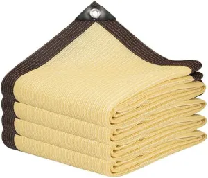 Outdoor Awnings Sunshade,Sail Garden Canopi for Terrace Car Canvas Awning Rectangle Pool Sun-Shelter Sunshade Sail Sunshade Mesh(Beige,2mx2m)