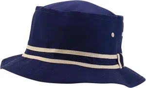 Oversized XXL Roll Up Bucket Hat with Stripe Band