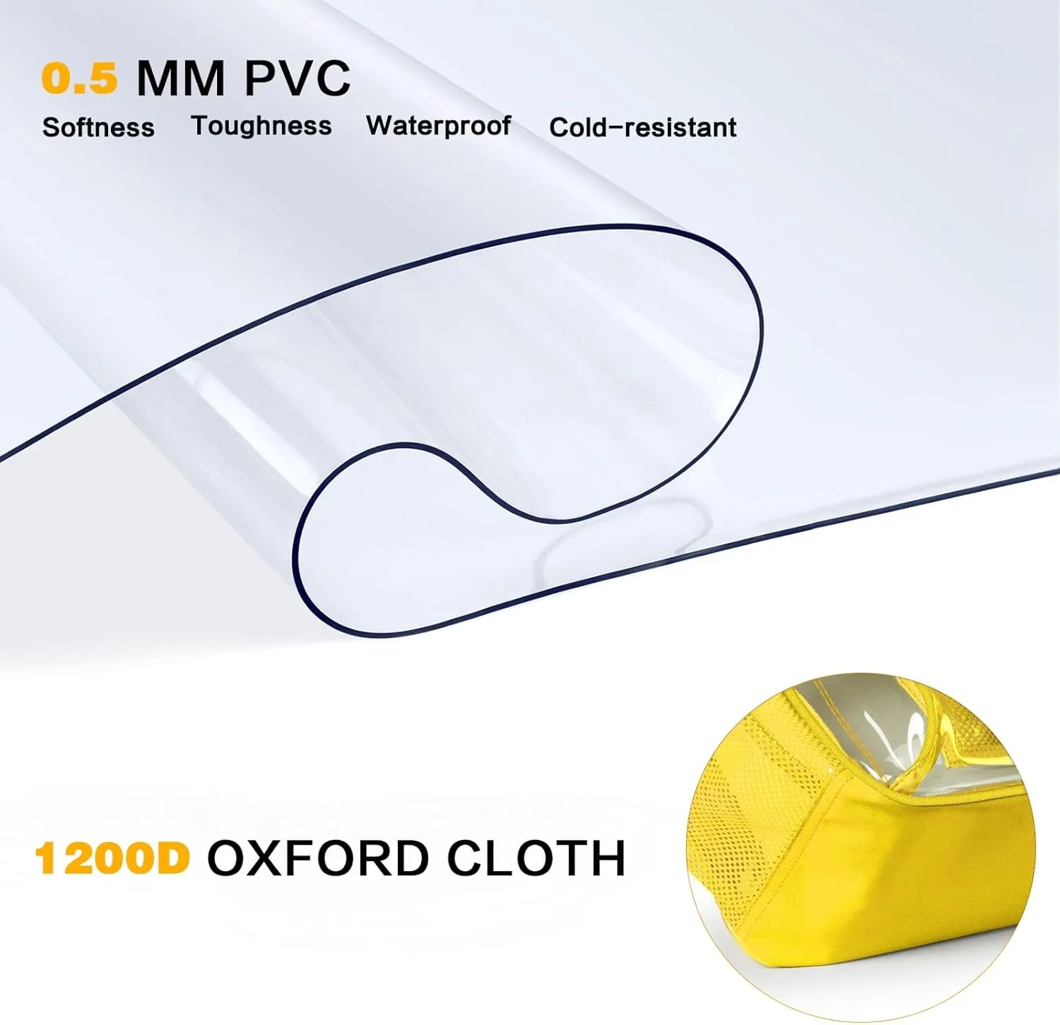 PAMANO Clear Backpack Heavy Duty Transparent See Through Bag for College Work Travel Security,Yellow