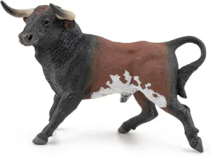 Papo - Spanish Bull - Realistic Figurine - for Ages 3  - Farmyard Collection - Hand Painted - Highly Detailed - Durable and Educational - Gift Idea - Collectable - Spanish Bull - Farmyard Animal