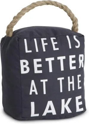 Pavilion Gift Company 72158 At the Lake Door Stopper, 5 by 6-Inch ,Black