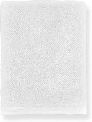 Peacock Alley Jubilee Bath Towels - Luxurious 100% Long Staple Cotton Textured Bath Towels with 600 Gram Weight - Bath Towel (White)