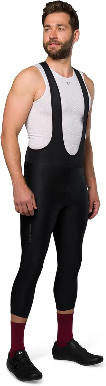 PEARL IZUMI Men's 18.75" Attack 3/4 Bib Tights, Reflective Elements with Elite Levitate Chamois & Premium Fabric