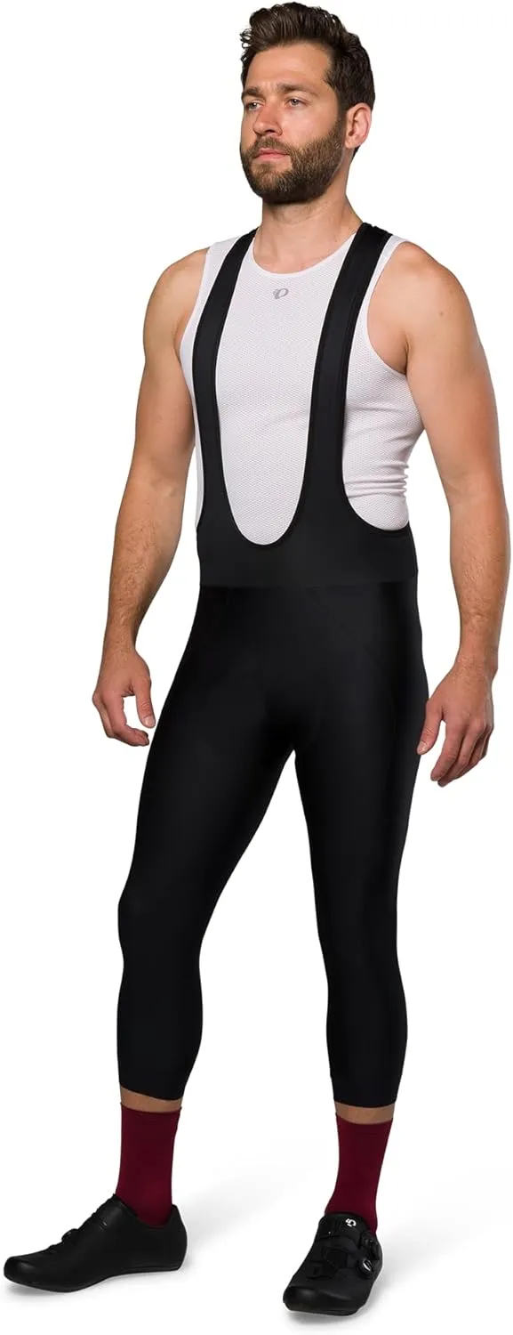 PEARL IZUMI Men's 18.75" Attack 3/4 Bib Tights, Reflective Elements with Elite Levitate Chamois & Premium Fabric